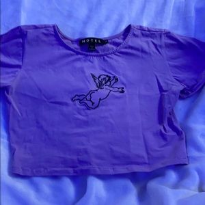 Motel rocks cropped tee